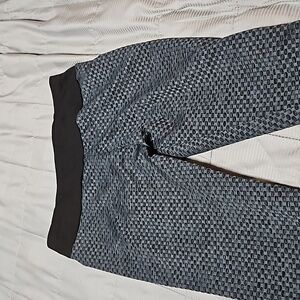 Grey Black Butt Leggings